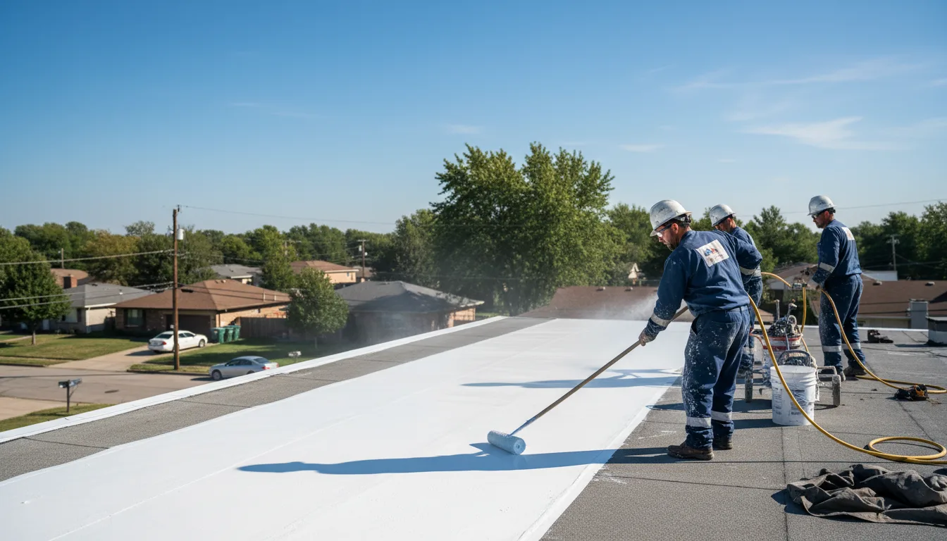 Commercial roof coating in Mcrae, AR near me